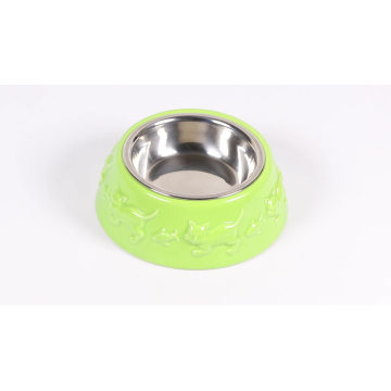 New Design Feeding Drinking Cute Custom Printed Round Ceramic Pet Bowl